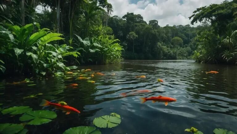 Aquários biotopos amazônicos para escalares com folhas secas e troncos naturais