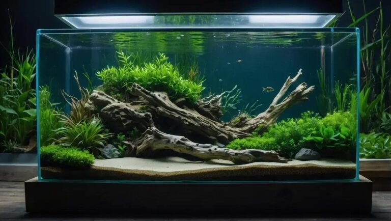 Como fazer um layout naturalista para aquários de aquascaping com hardscape equilibrado