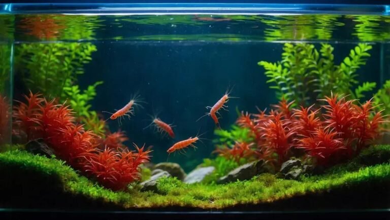 Criação de camarões red cherry em aquários pequenos com filtro esponja