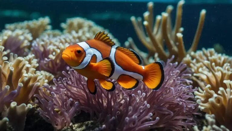 Peixes palhaço para aquários marinhos com anêmonas compatíveis de água salgada