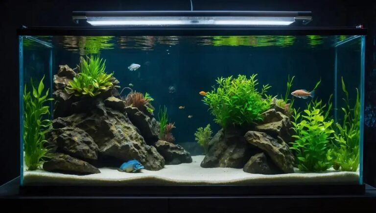 Sump para aquários de cascudos em tanques de grande volume com troncos naturais