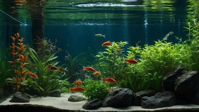 Compatibilidade entre barbos tigre e plantas resistentes em aquários sem CO₂