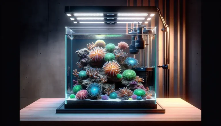 Aquários pico reef de até 20 litros para corais zoanthus com filtragem minimalista