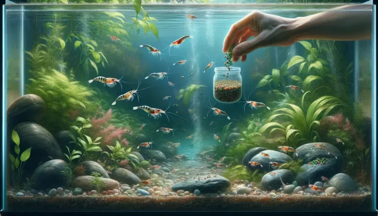 Controle de biofilme em aquários de camarões neocaridina com alimentação natural controlada