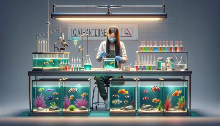 Protocolos de quarentena preventiva para peixes ornamentais antes da introdução no display