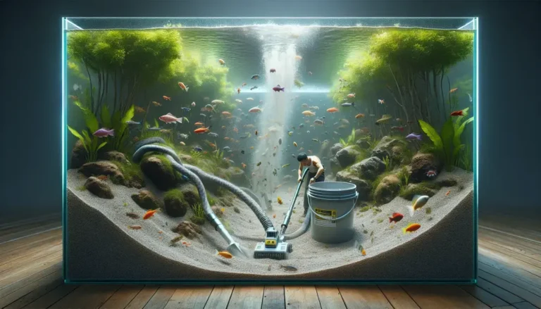 Rotina de sifonagem profunda em aquários com substrato grosso e alta produção de detritos
