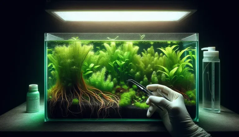 Como evitar algas filamentosas em aquários plantados densos com fotoperíodo ajustado e fertilização equilibrada