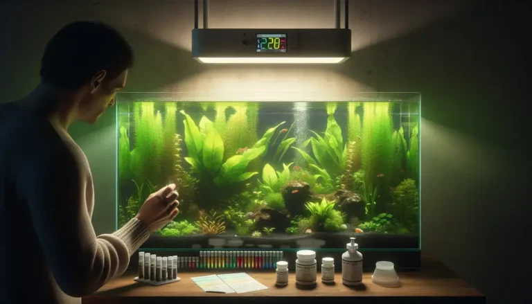 Controle de cianobactérias em aquários plantados low tech com ajuste de luz e equilíbrio de nutrientes