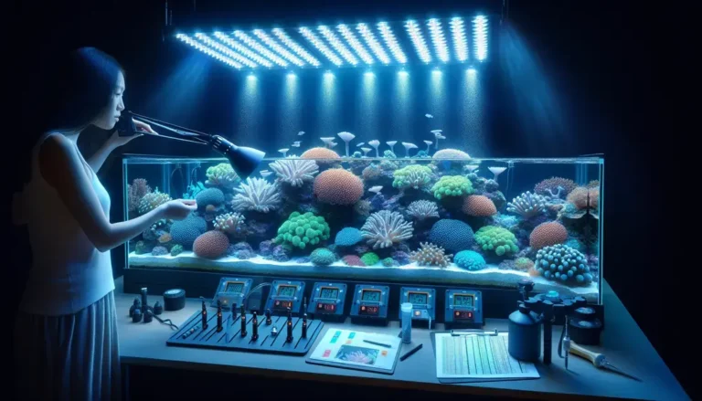 Protocolos de aclimatação de corais SPS em aquários marinhos com controle de iluminação e fluxo intenso